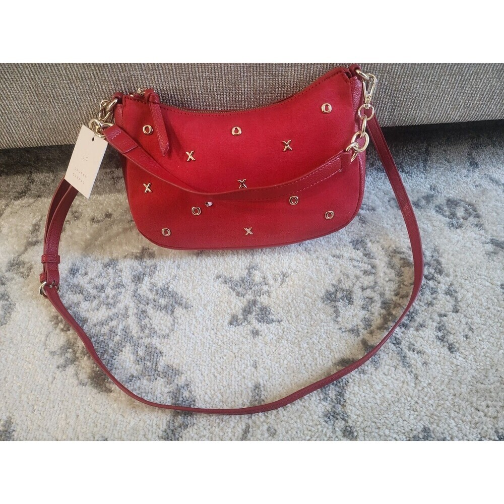 NEW LC Lauren Conrad Georgina Soft Shoulder Crossbody Bag Inviting RED